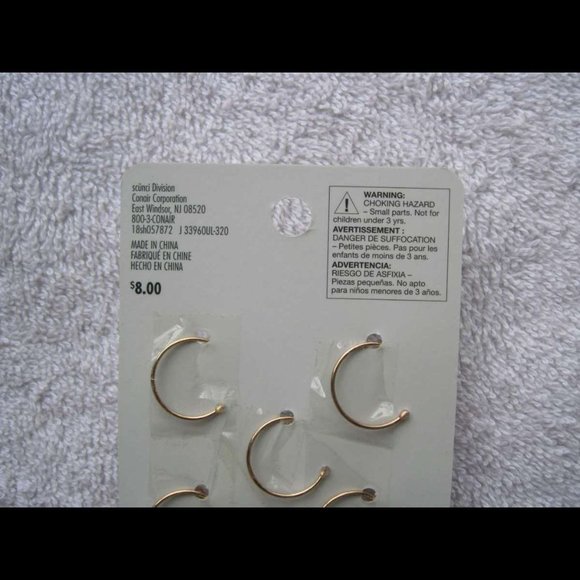 6 Scunci Elite Twist Pins Metal Hair Spin Pin White Pearl Accent End Luxe Beauty - Picture 6 of 8